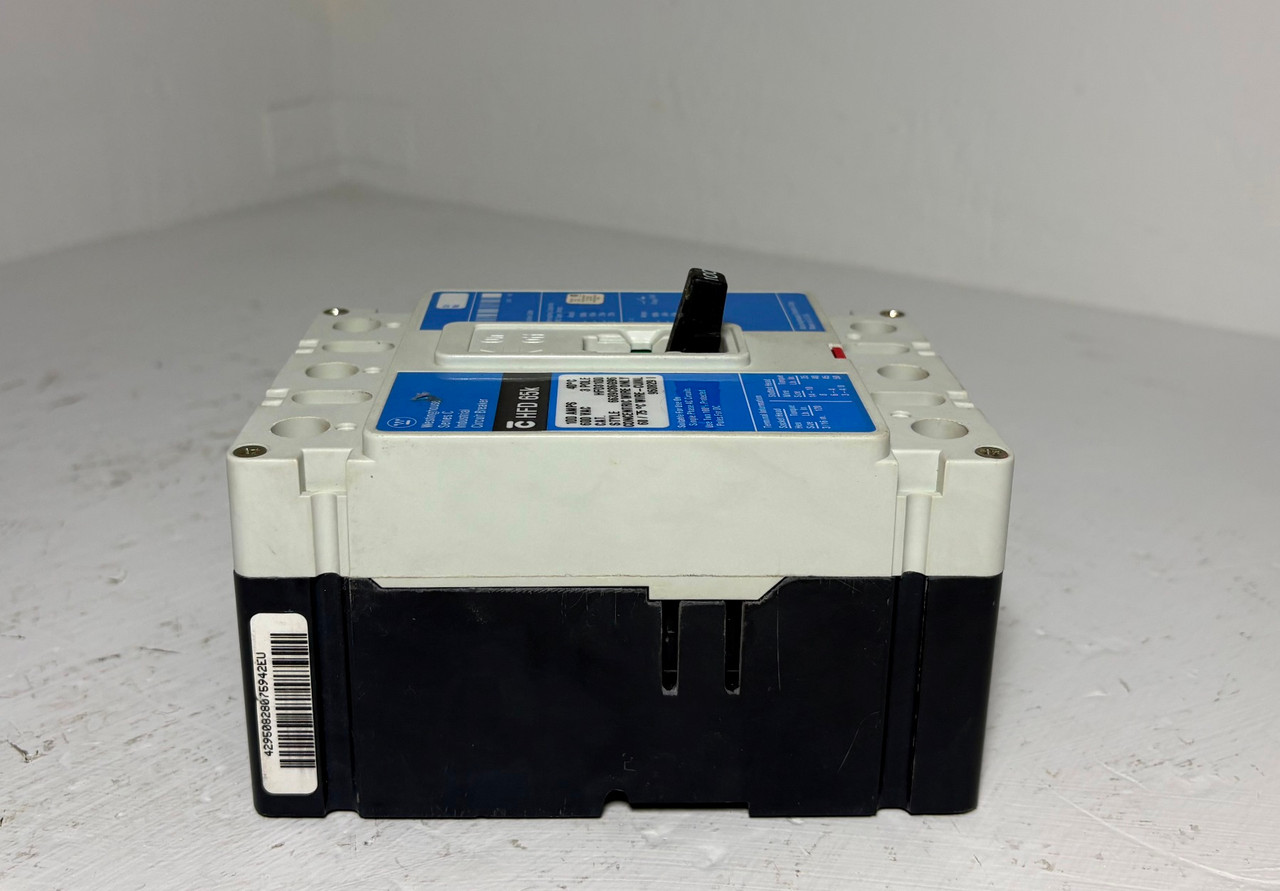 Westinghouse HFD3100 100A Circuit Breaker Glossy Blue 3P 600V HFD3100L 100 Amp (EM5921-1)