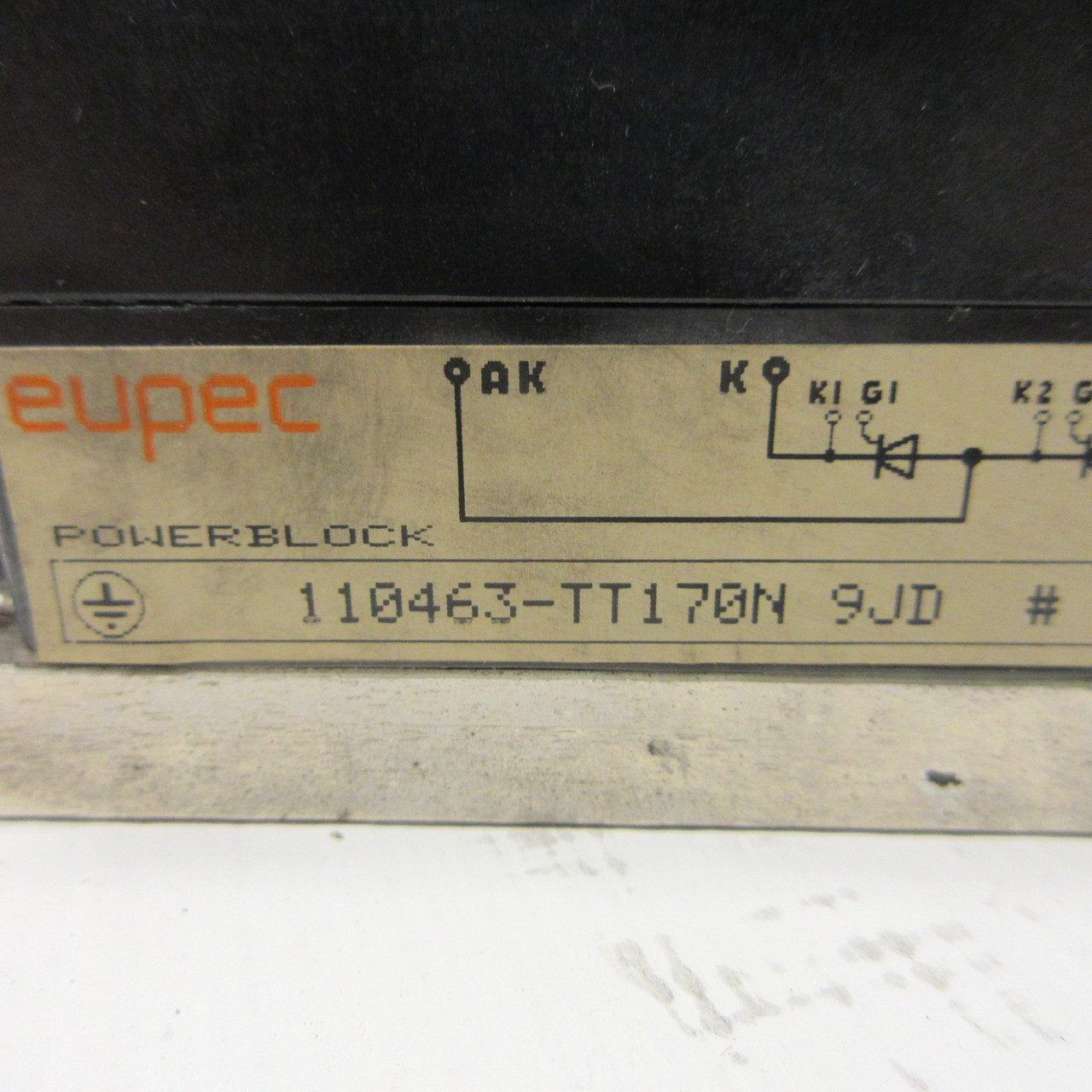Eupec 110463-TT170N 9JD PowerBlock Module 110463TT170N H-1322 Mountable w/ Bolts (AH1296-2)