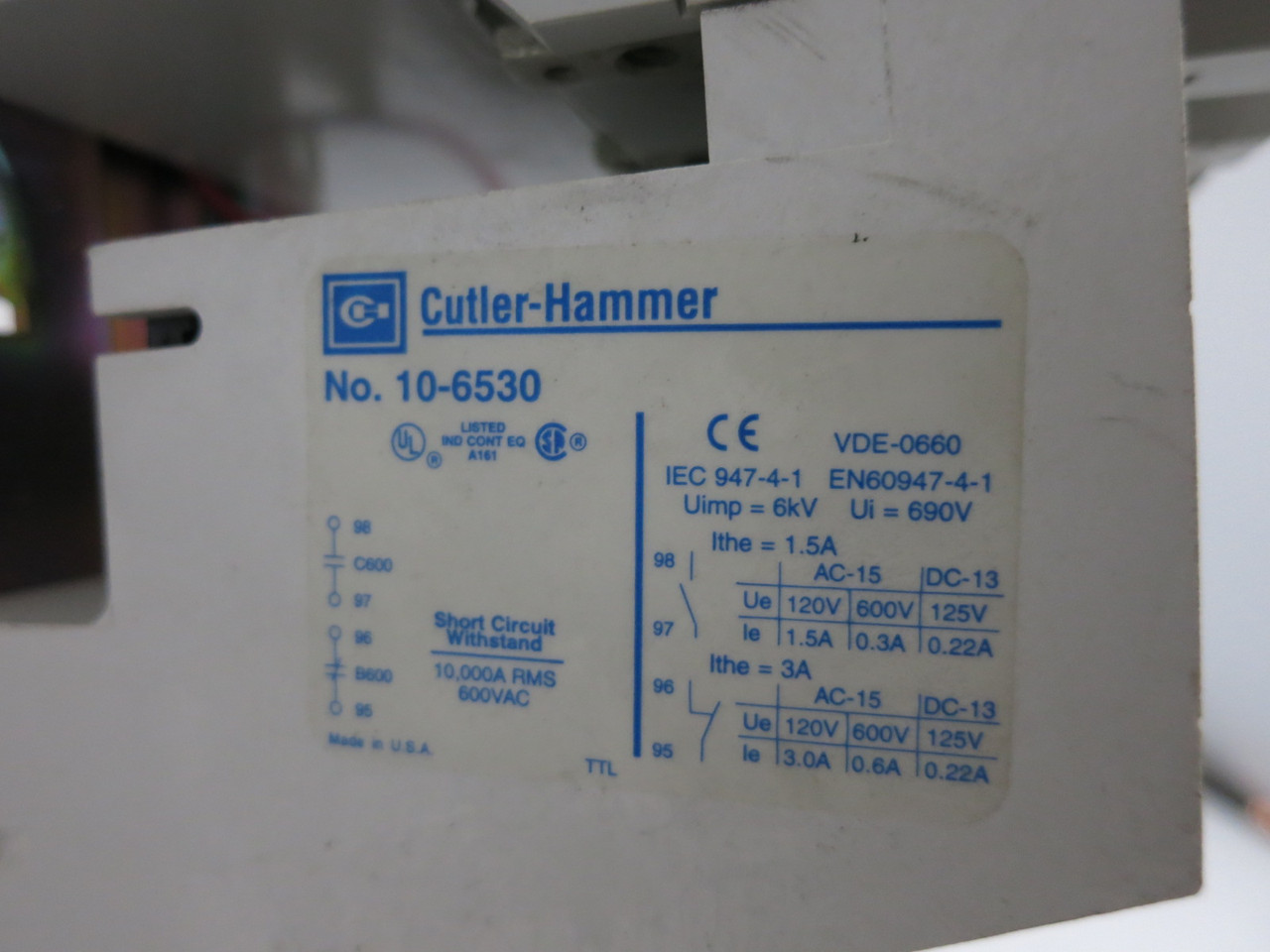 Eaton AN16KN0 Size 3 AC Motor Starter 90A 600V 208V Coil 50 HP @ 460V AN16KNO (DW8240-1)