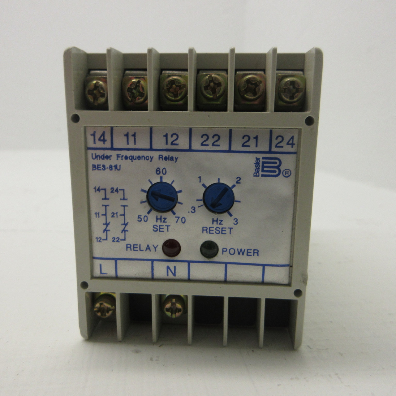 Basler Electric BE3-81U-1A4N2 Under Frequency Relay 9321500102 120VAC 60Hz BE3 (AH1299-2)