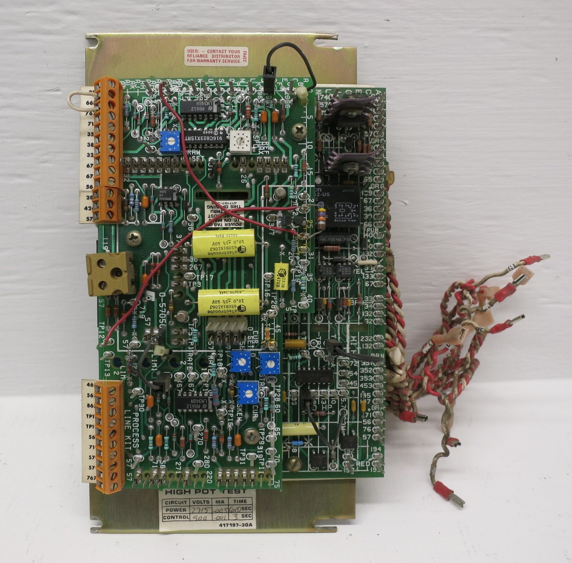 Reliance Electric Flexpak Plus VS DC Drive Control Board 0-57050 0-57160 0-57170 (DW8257-1)