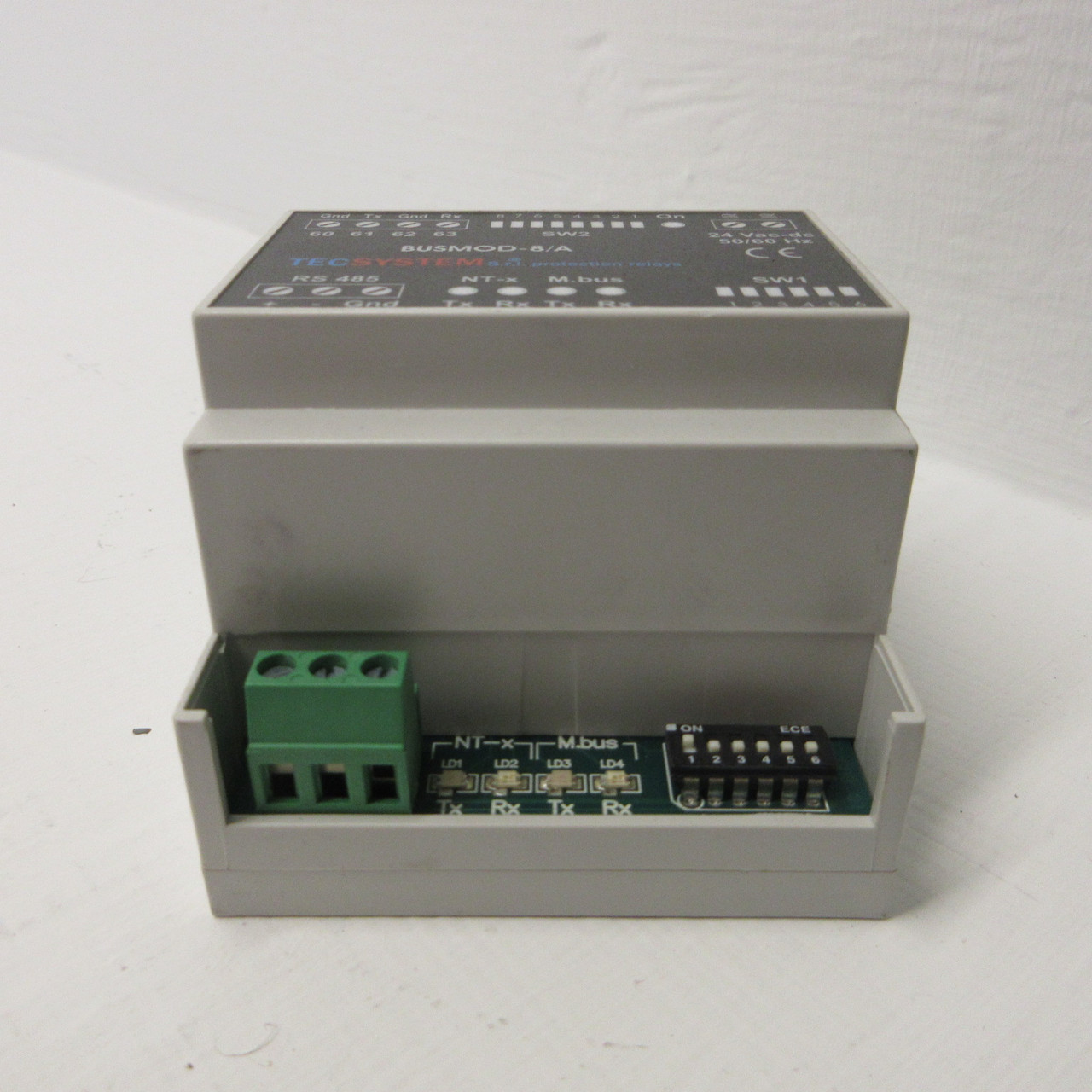 TEC System BUSMOD-8/A S.r.l Protection Relay 24 VAC/DC Cod. 1AC0004 BUSMOD8/A (AH1320-1)