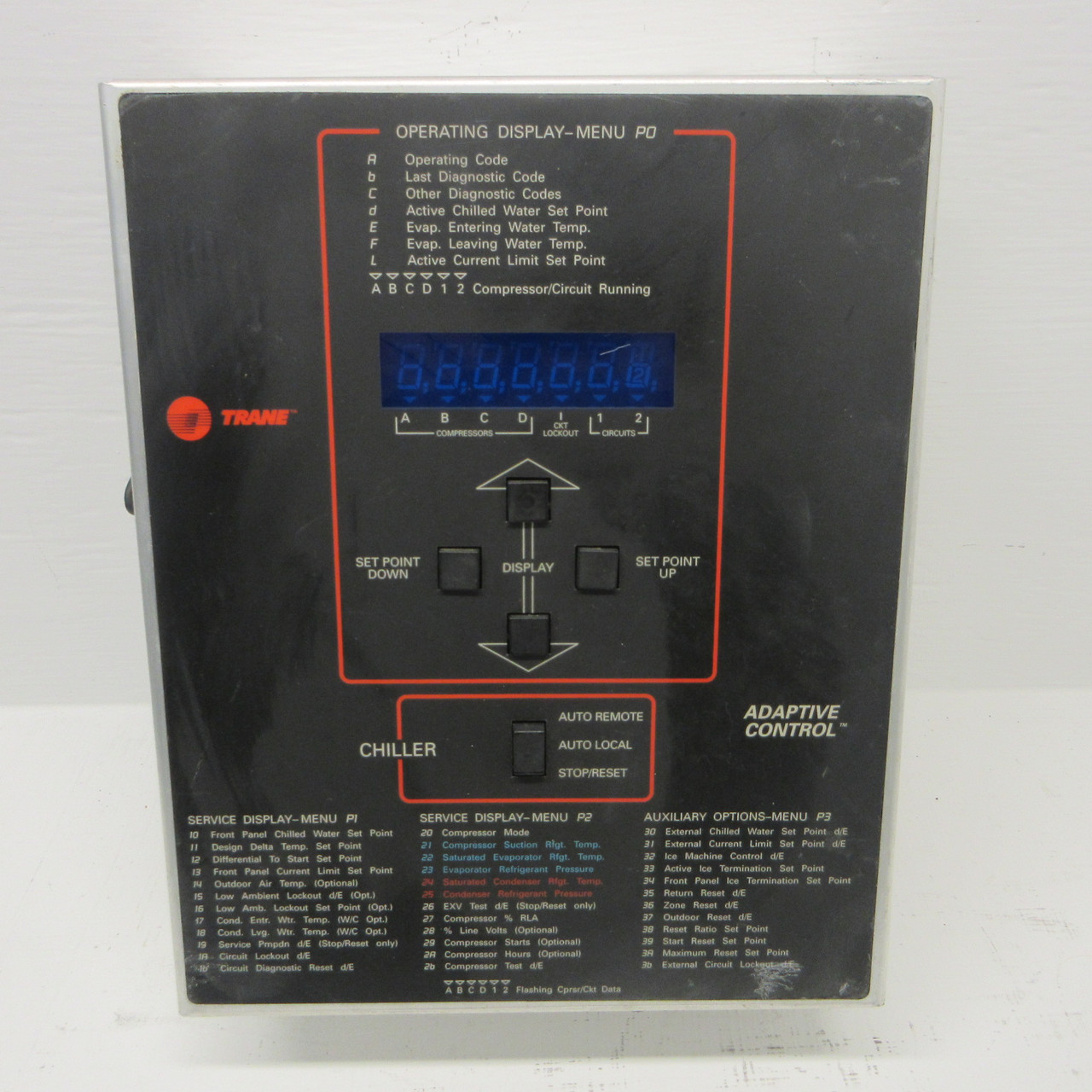 Trane T2-X13650362-06 Chiller Adaptive Control Display X13650362-06 X1365036206 (AH1323-1)