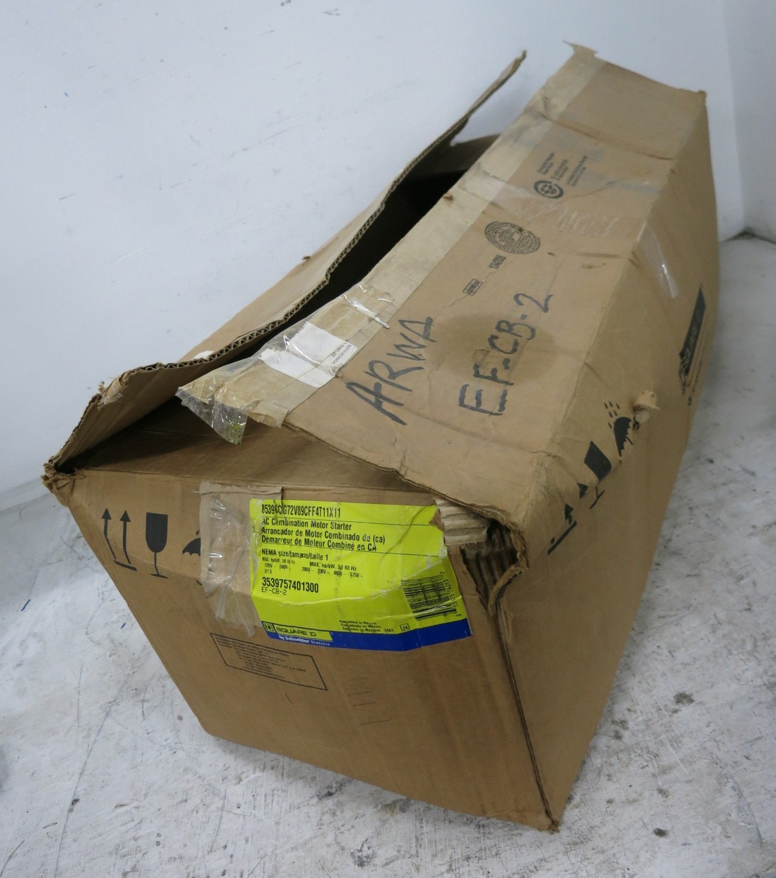 NEW Square D 50A Breaker Size 1 Starter Combo Box 1PH 120V HLL26050 8536SCO1S (DW8264-2)