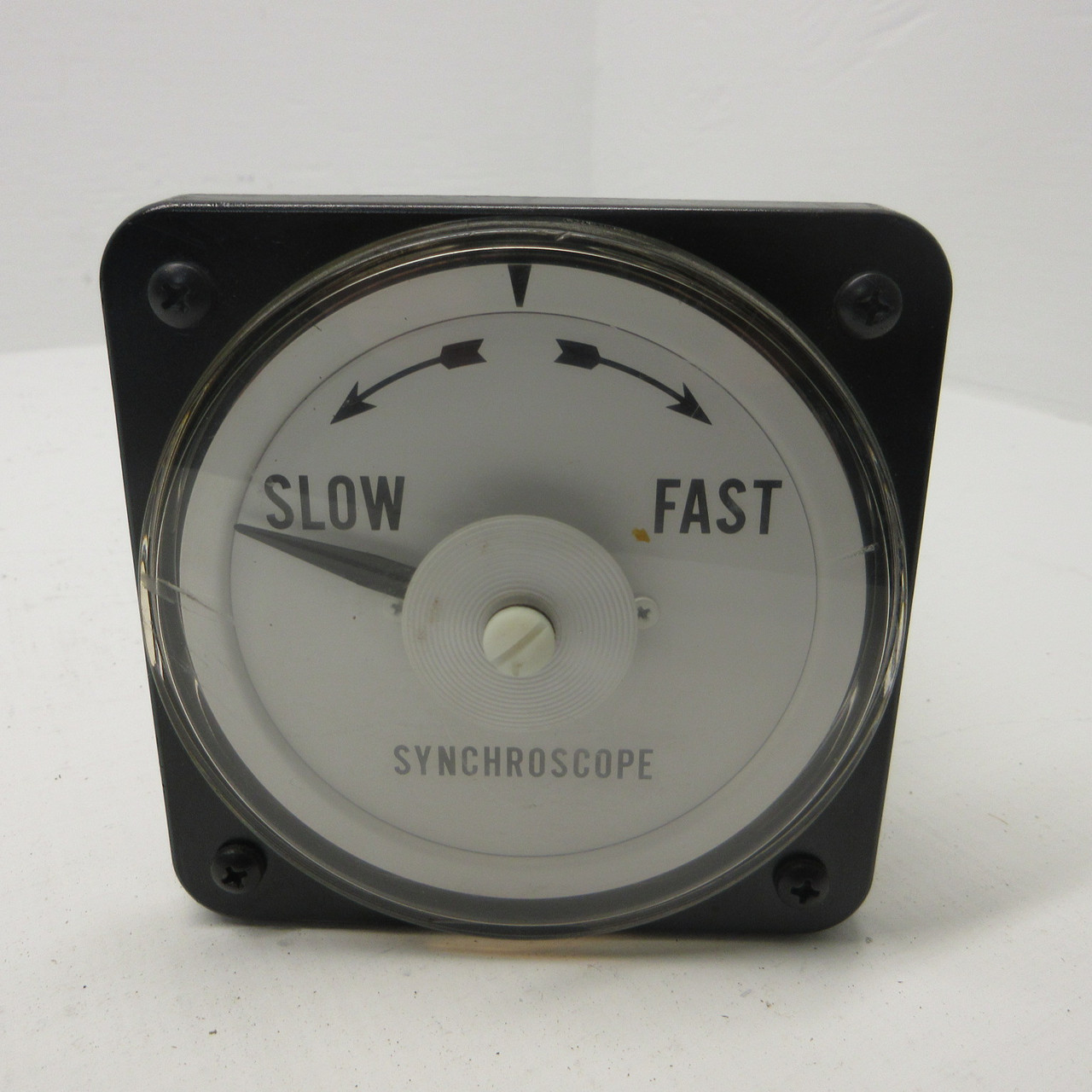 Yokogawa 106452AAAA7 AB40 Synchroscope Slow/Fast Synchro Scope Panel Meter 120V (AH1330-1)