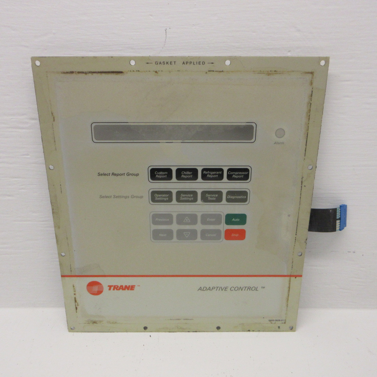 Trane 6400-0828-01 Keypad Membrane Overlay For Chiller Adaptive Control Panel (AH1332-1)