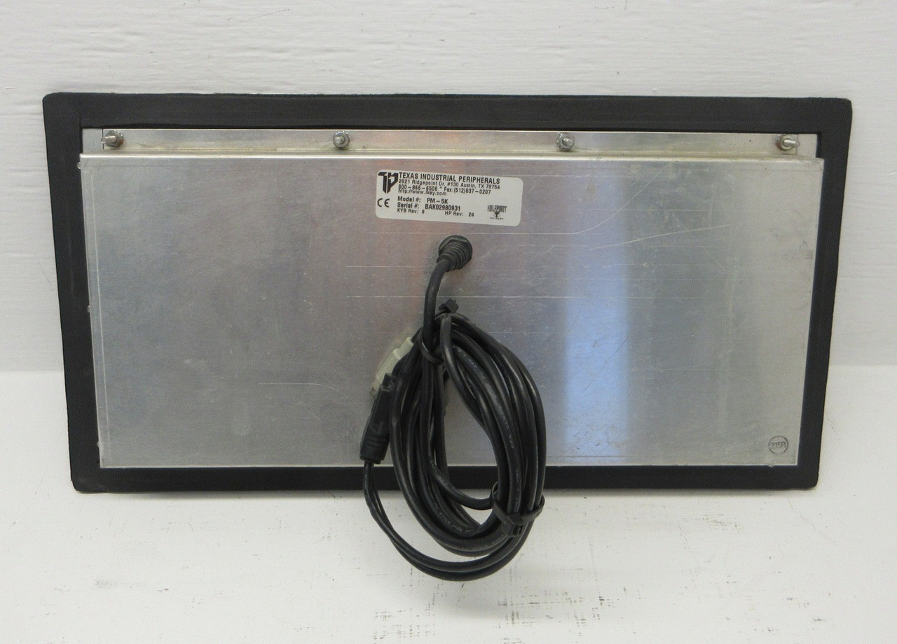 Texas Industrial Peripherals IKEY PM-5K Keyboard KYB Rev: 6 HP Rev: 24 Hulapoint (AH1341-1)