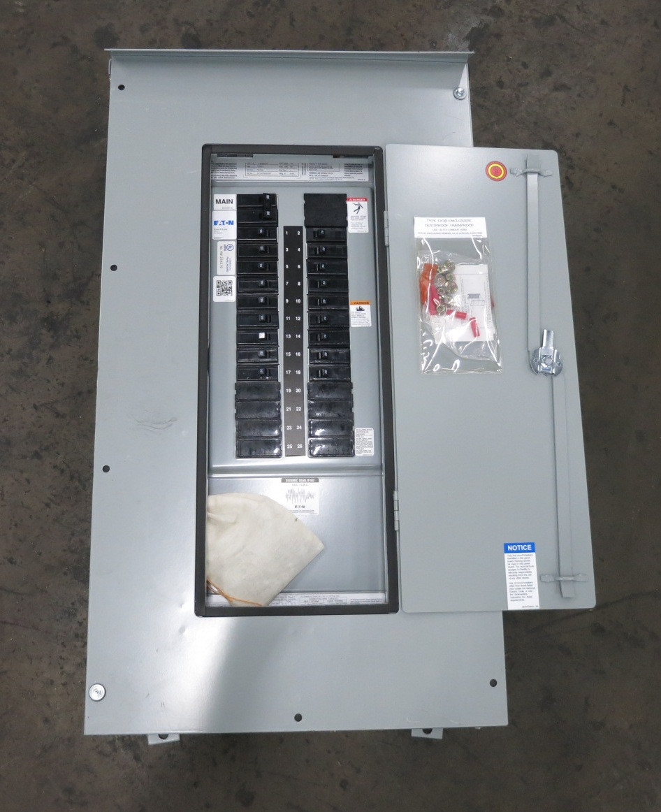 NEW Eaton PRL1a 100A 120/240 V Main Breaker Panel Board 1PH PRL 100 Amp 3R (DW8277-1)