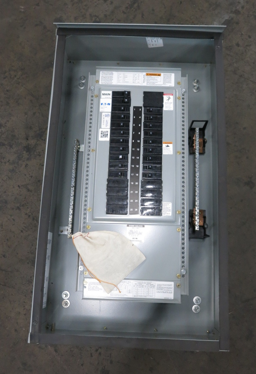 NEW Eaton PRL1a 100A 120/240 V Main Breaker Panel Board 1PH PRL 100 Amp 3R (DW8277-1)