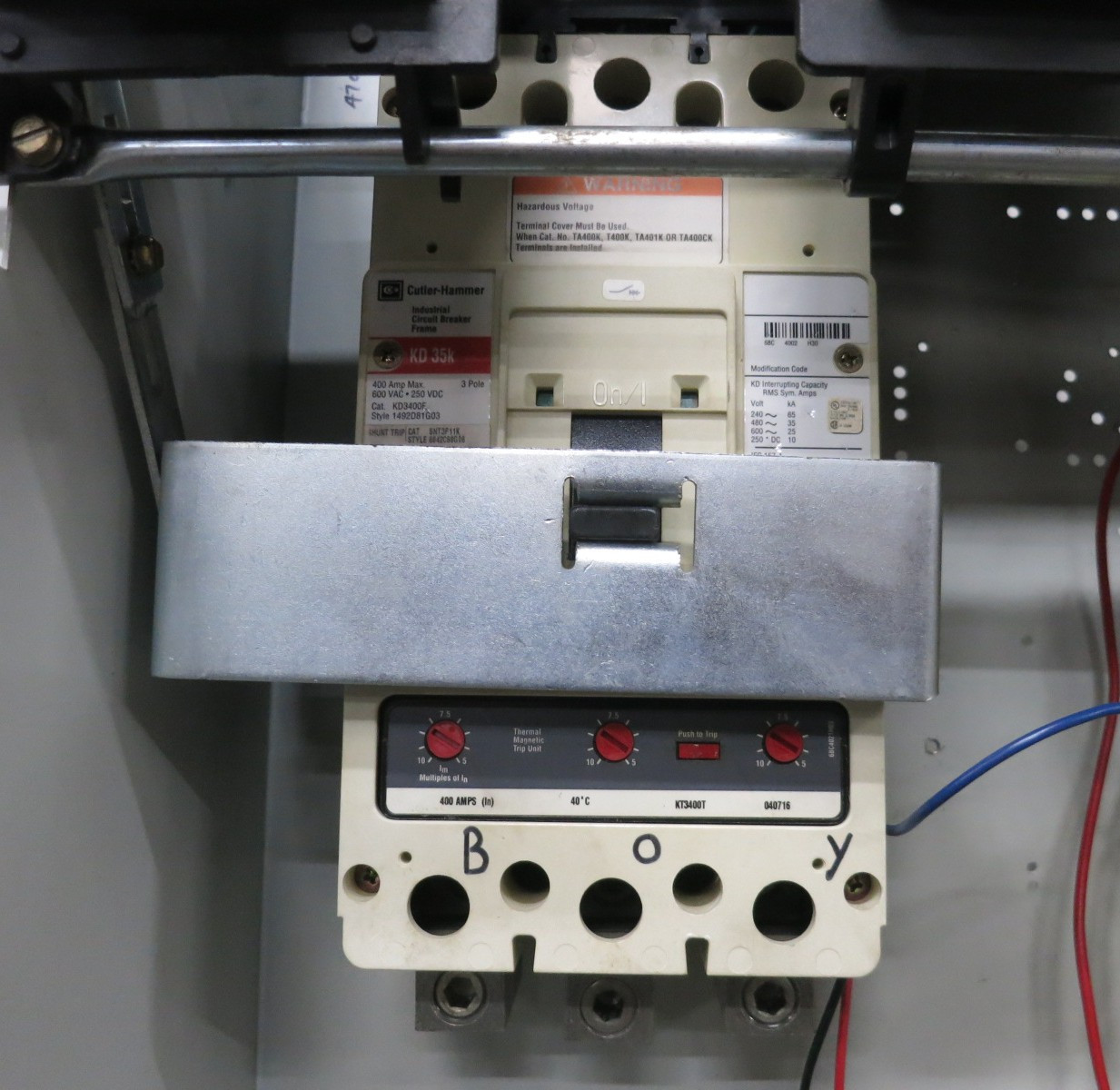 Westinghouse 5 Star 2100 400A Breaker 48" MCC Feeder Bucket Up to 400 Amp (BJ1128-1)