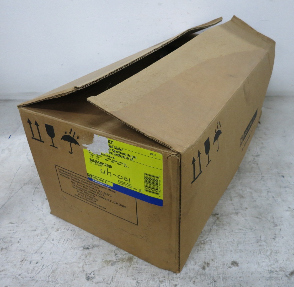 NEW Square D 30A Fusible Size 0 Starter Combination Box 1PH 8536SBO1 2P 120V (DW8287-2)