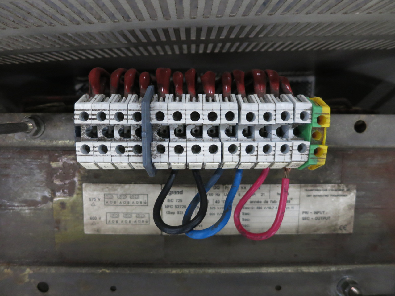 legrand 11 kVA 575/600 Delta to 380 Delta V 3PH Transformer 7768-DQ 600V - 380V (DW8286-1)