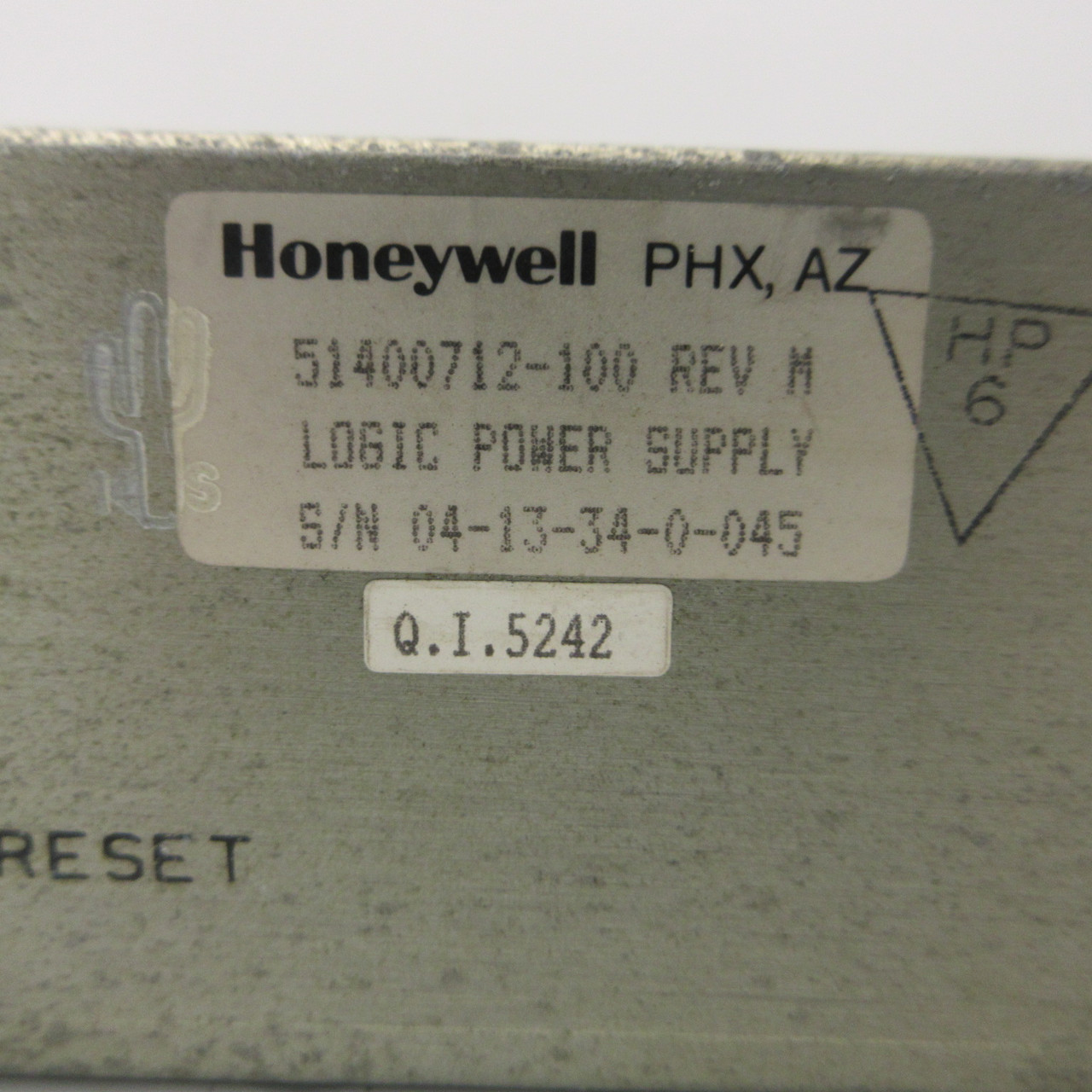 Honeywell 51400712-100 Rev M Logic Power Supply PLC 6 Point Error Terminal (AH1358-8)