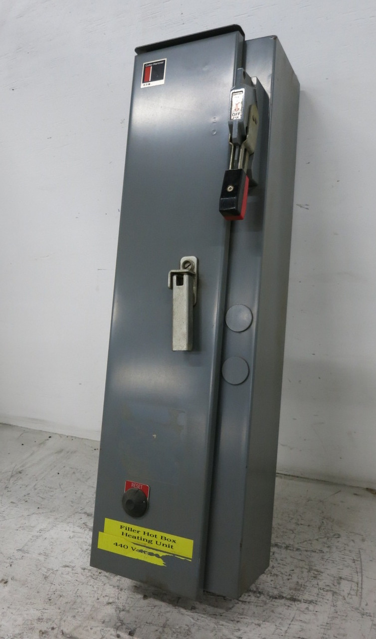 Eaton 60A Fusible Size 2 Starter Combination Box AN16GN0 60 Amp Combo AN30GD0 3R (DW8288-1)