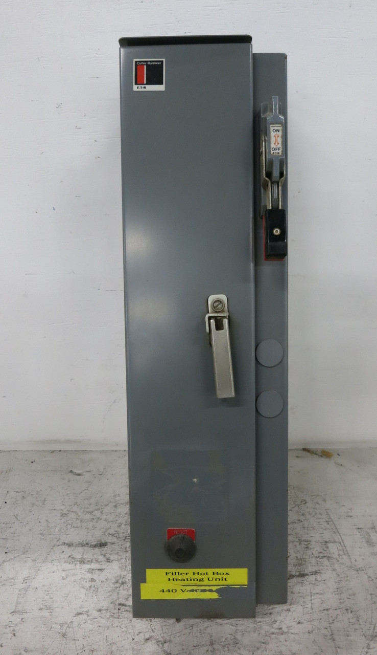 Eaton 60A Fusible Size 2 Starter Combination Box AN16GN0 60 Amp Combo AN30GD0 3R (DW8288-1)