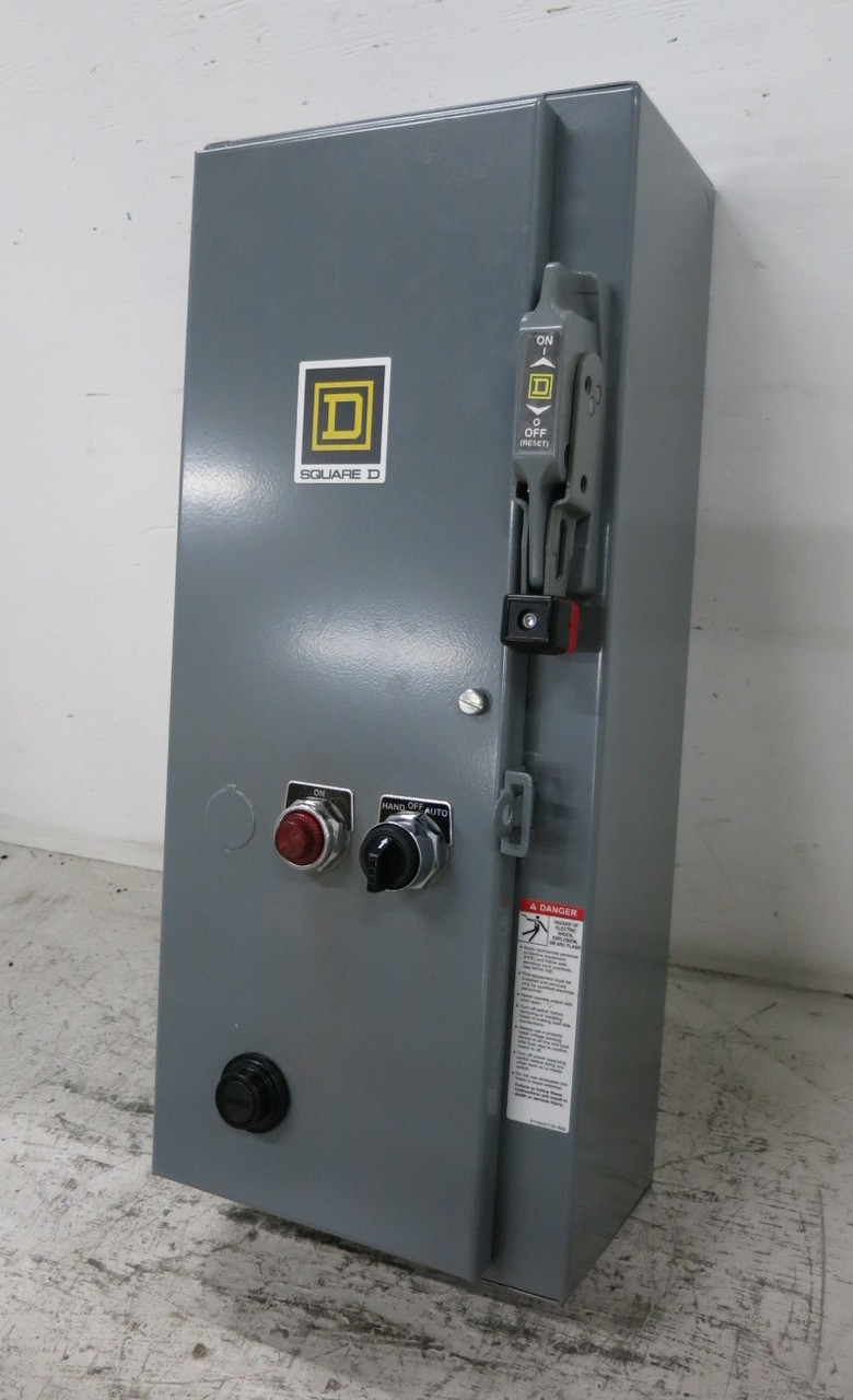 NEW Square D 30A Fusible Size 0 Starter Combo Box 8536SBO1S 30 Amp 240V 2P 1PH (DW8292-3)