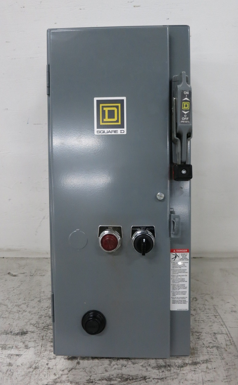 NEW Square D 30A Fusible Size 0 Starter Combo Box 8536SBO1S 30 Amp 240V 2P 1PH (DW8292-3)