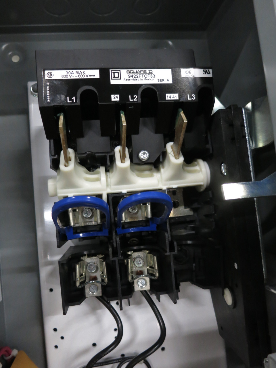 NEW Square D 30A Fusible Size 1 Starter Combo Box 8536SCO1S 30 Amp 240V 2P 1PH (DW8291-1)