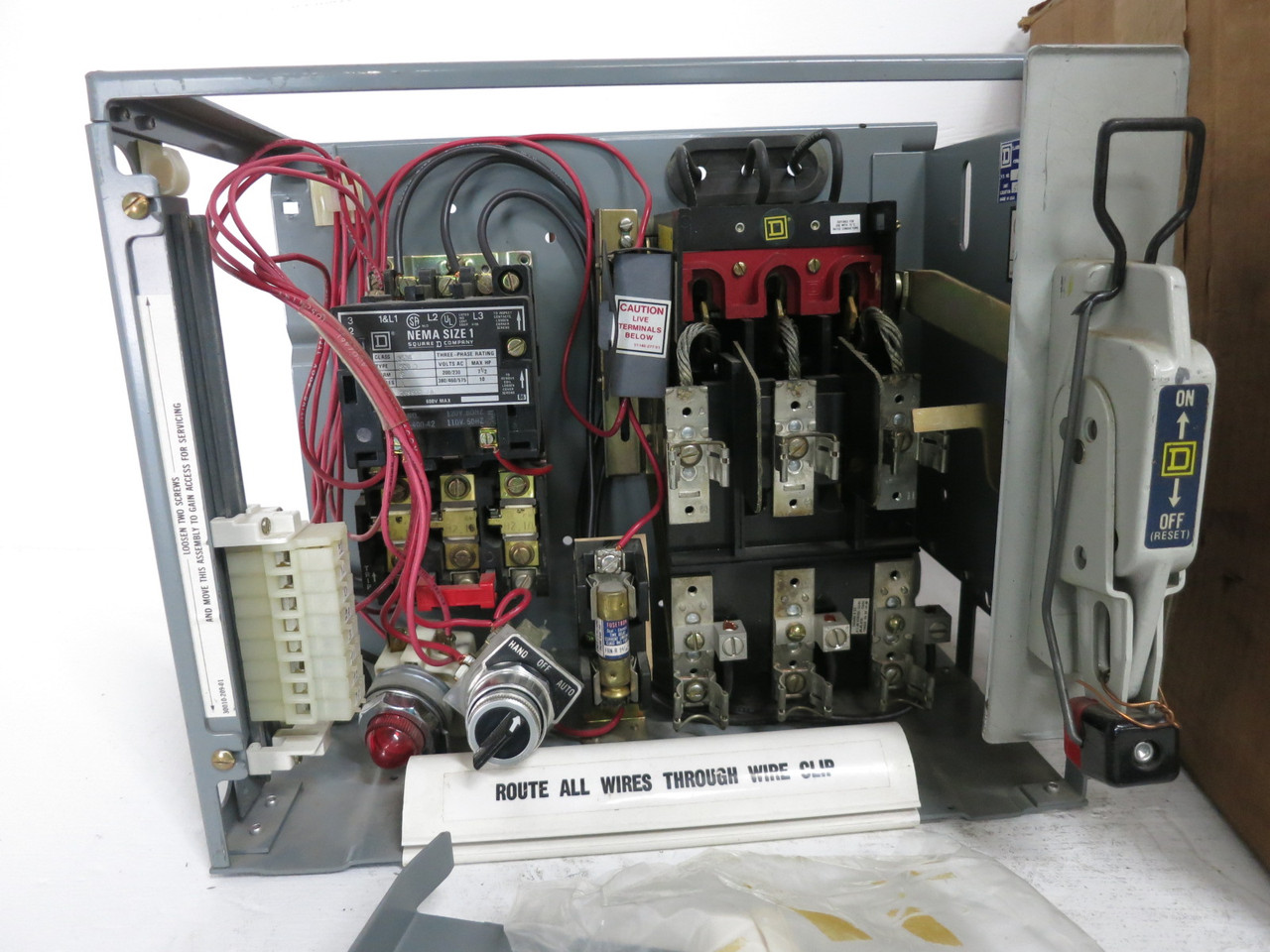 NEW Square D Model 4 30A Fusible Size 1 Starter 12" MCC Bucket 30 Amp 8998 8536 (DW8293-1)