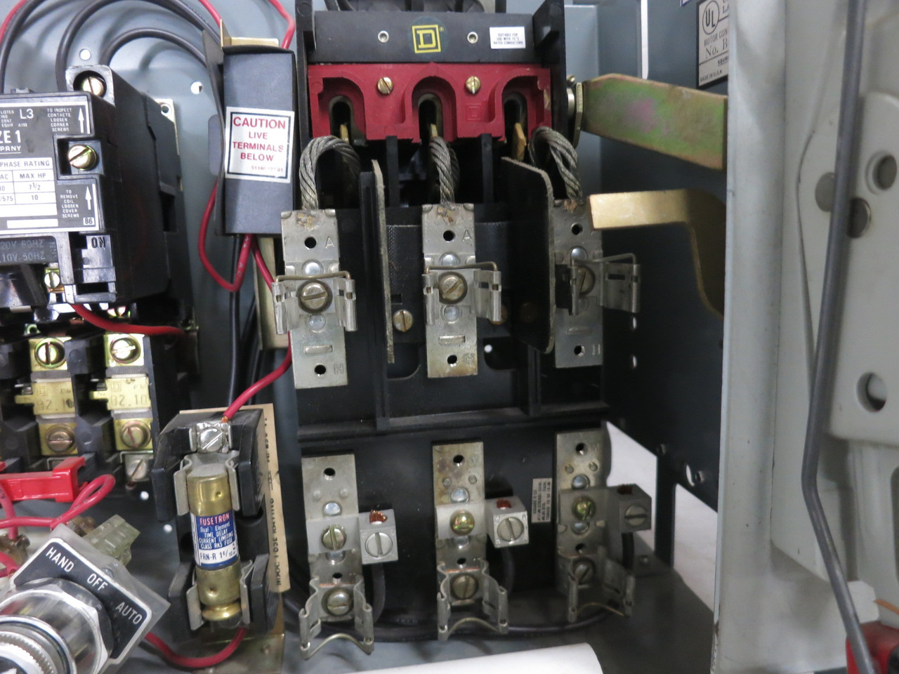 NEW Square D Model 4 30A Fusible Size 1 Starter 12" MCC Bucket 30 Amp 8998 8536 (DW8293-1)