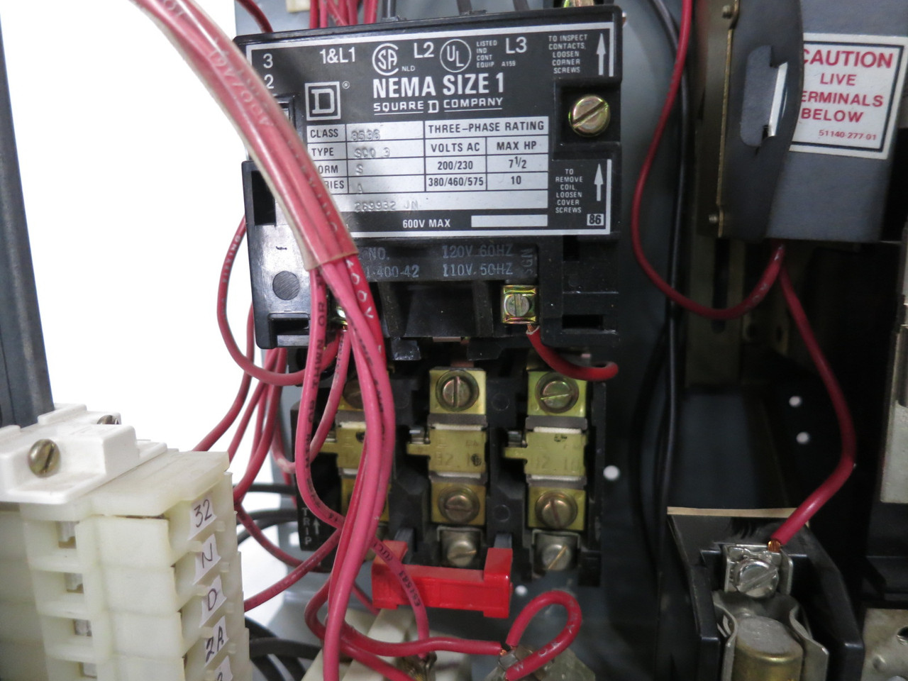 NEW Square D Model 4 30A Fusible Size 1 Starter 12" MCC Bucket 30 Amp 8998 8536 (DW8293-1)