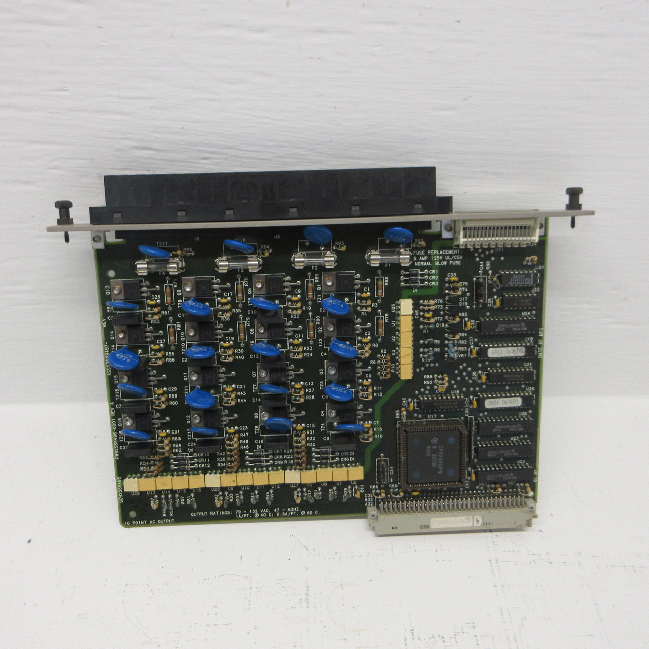Siemens TI 575-4616 PLC Output Module Board PCB 16 Point 110VAC Assy 2589497- (AH1368-1)
