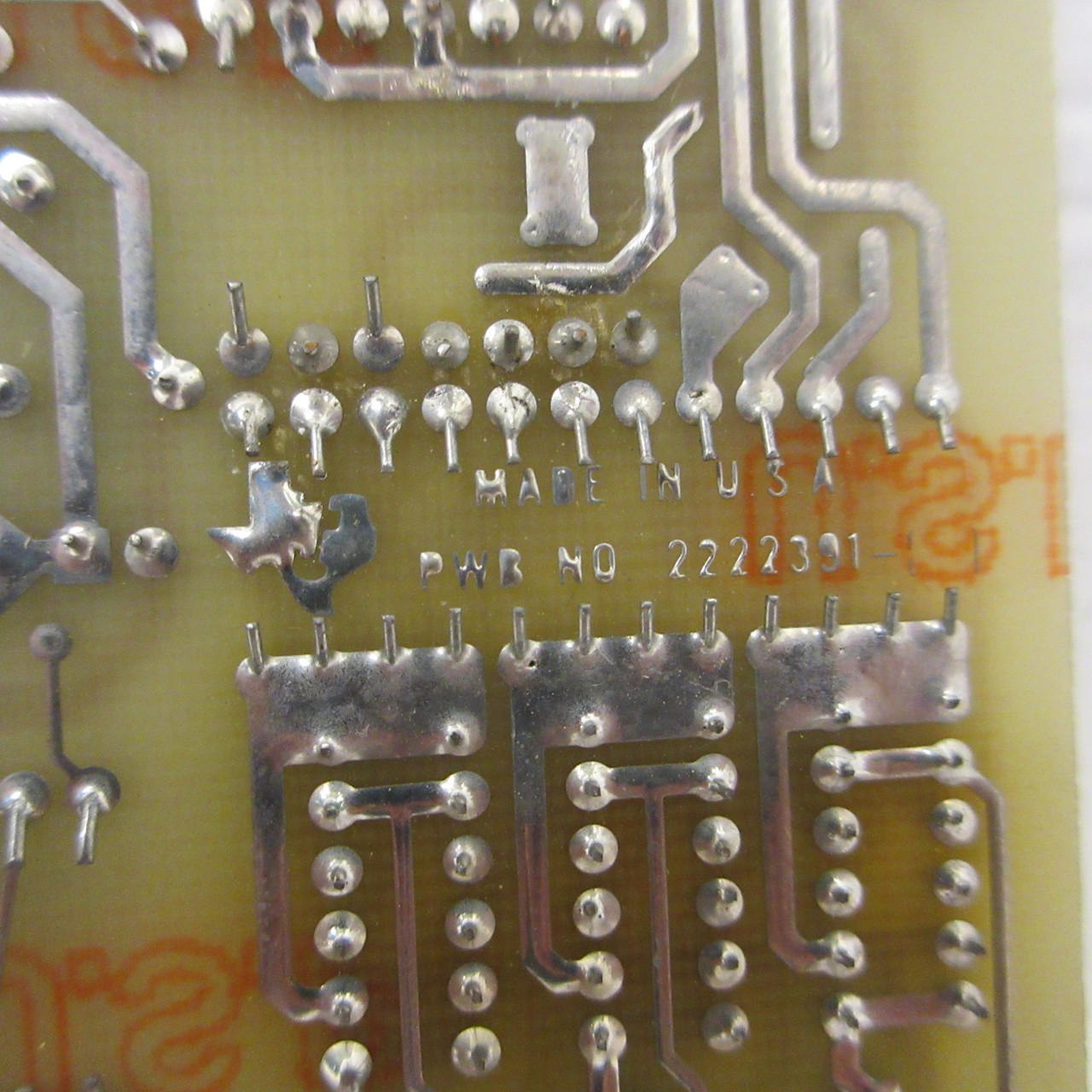 Texas Instruments Assy No. 2222390 PCB PC Board PLC Module Card 2222392 TI (AH1372-4)