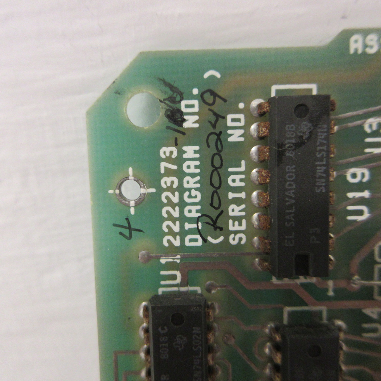 Texas Instruments Assy No. 2222371-0001 B Display Driver Board PCB PC Board TI (AH1371-2)