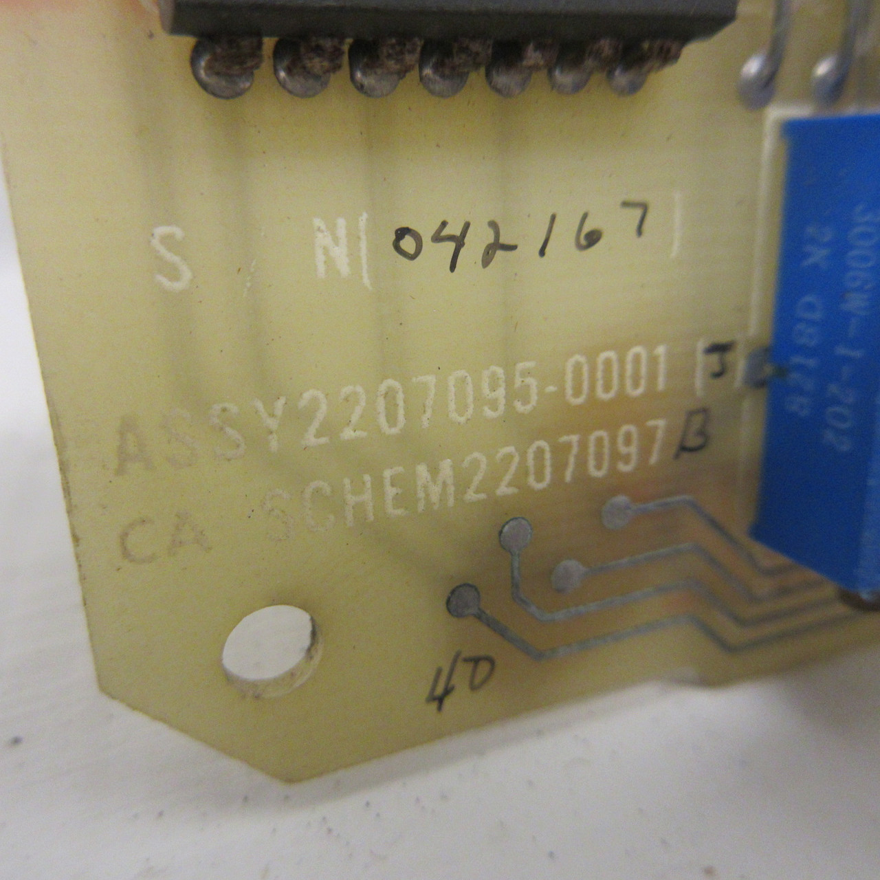 Texas Instruments Assy No. 2207095-0001 J PCB PC Board PLC Card SCHEM 2207097 B (AH1369-3)