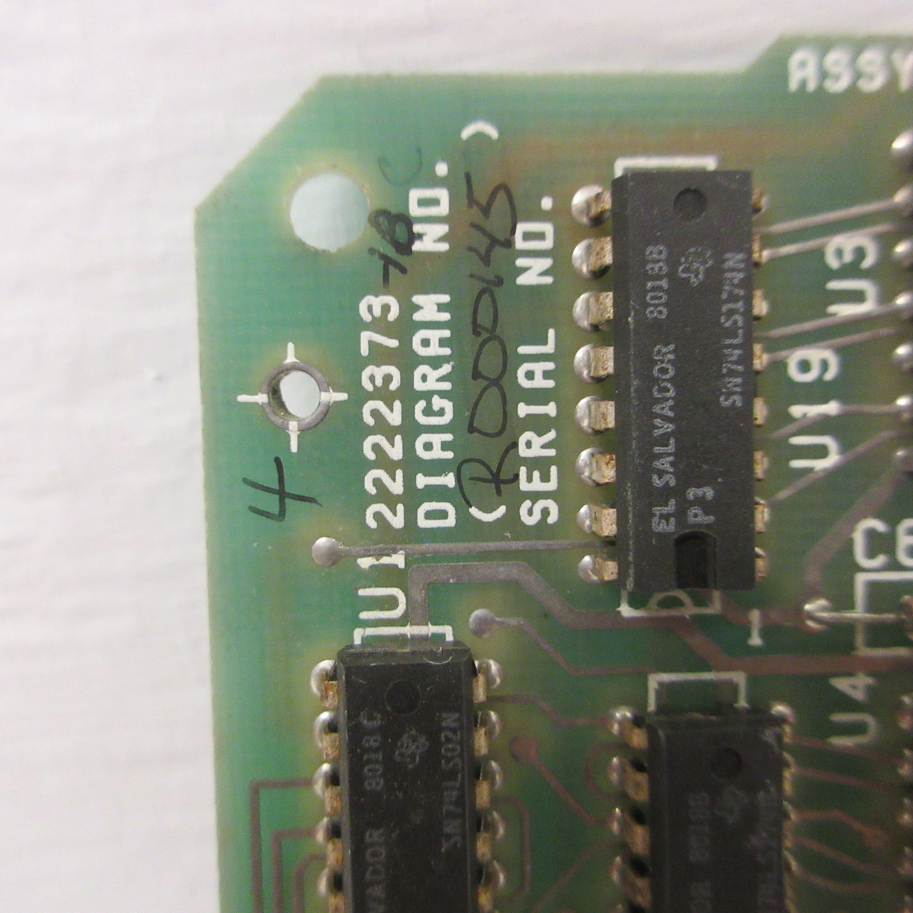 Texas Instruments Assy No. 2222371-0001 A Display Driver Board PCB PC Board TI (AH1370-2)