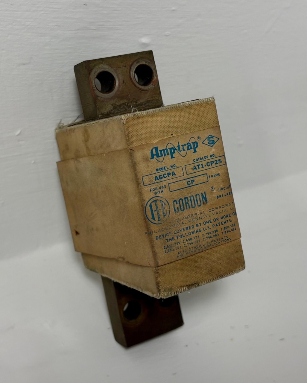 ITE Amptrap AT1-CP25 Cordon Fuse for CP Frame Circuit Breaker A6CPA AT1CP25 (EM5930-3)