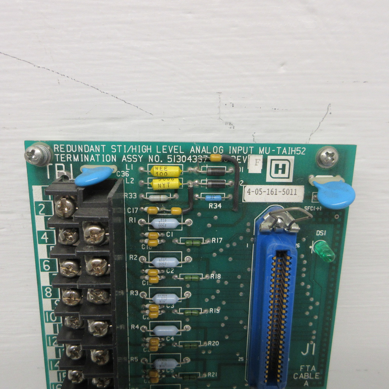 Honeywell MU-TAIH52 Redundant STI/High Level Analog Input 51304337-200 Rev F (AH1380-2)