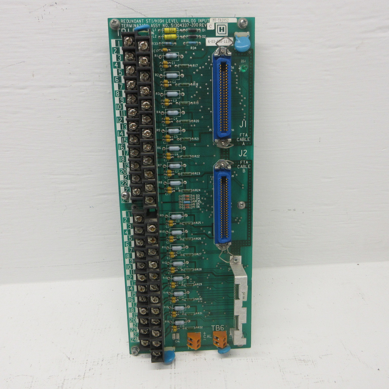 Honeywell MU-TAIH52 Redundant STI/High Level Analog Input 51304337-200 Rev C (AH1378-13)