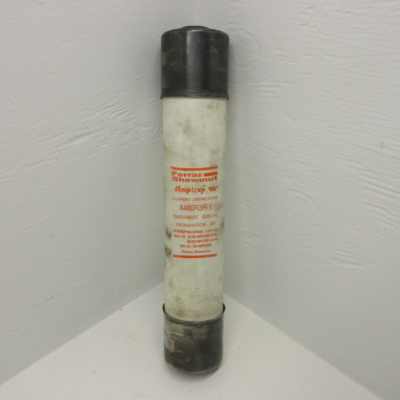 Gould Shawmut A480R3R-1 2400V/4800V 3R Current Limiting Fuse 5080V 225 A RMS MIN (AH1377-1)