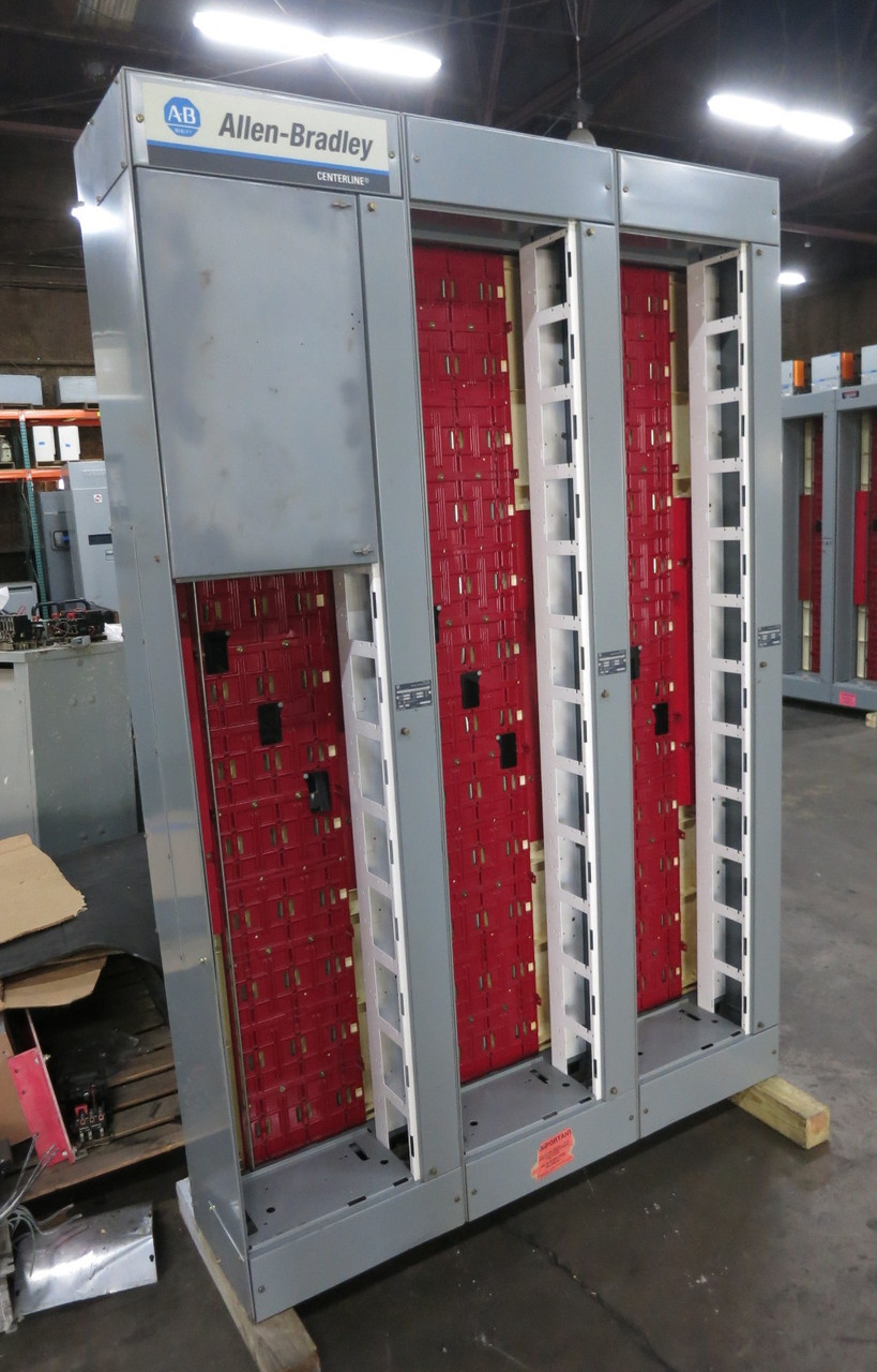 Allen Bradley Centerline 2100 1200/300 Amp 3x MCC Section Motor Control Center (DW8304-1)