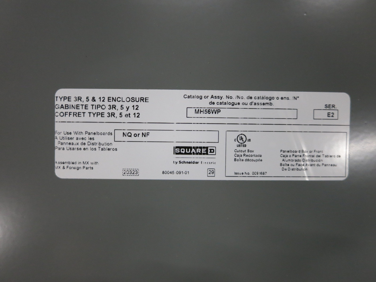 NEW Square D NF 250A Main Breaker Panel Board 250 Amp JDM36250U31XLY 3PH 4W 3R (DW8308-1)