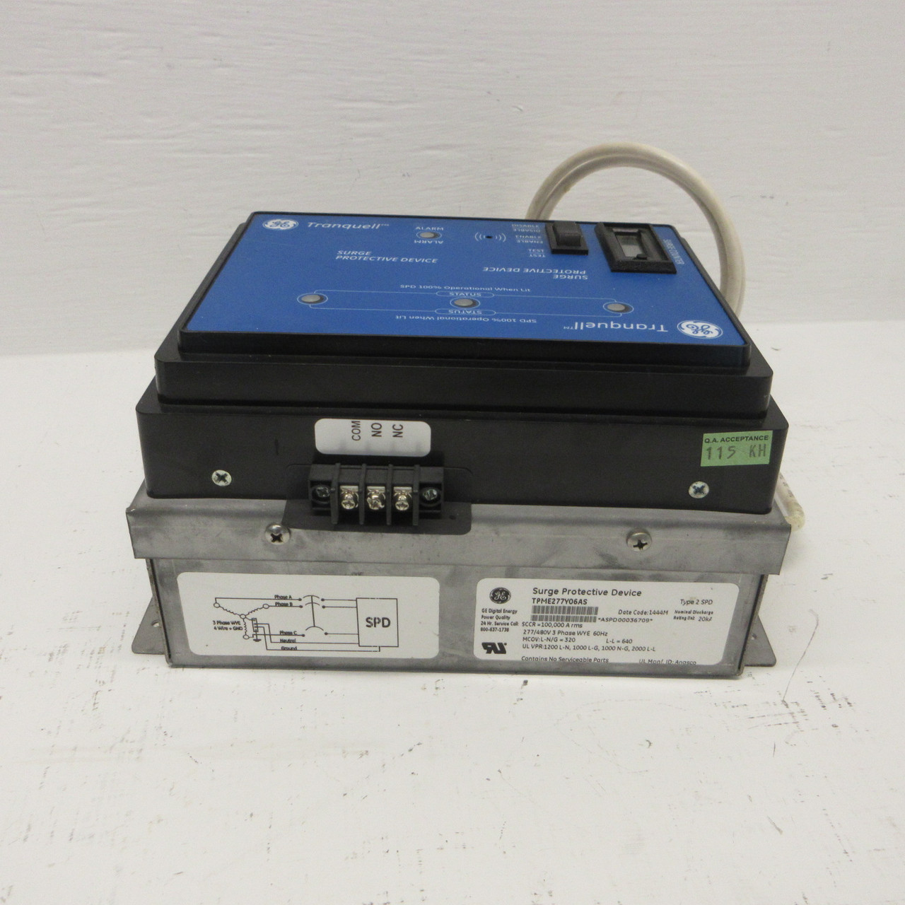 GE TPME277Y06AS Surge Protection Device Tranquell Type 2 SPD 277/480V 3PH WYE (AH1396-1)
