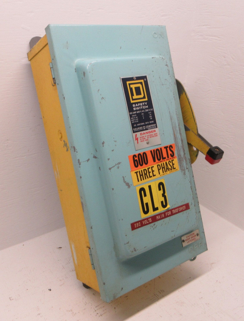 Square D HU-363-AWK 100A 600V 3R Non-Fusible Disconnect Switch 100 Amp (painted) (AH1406-2)