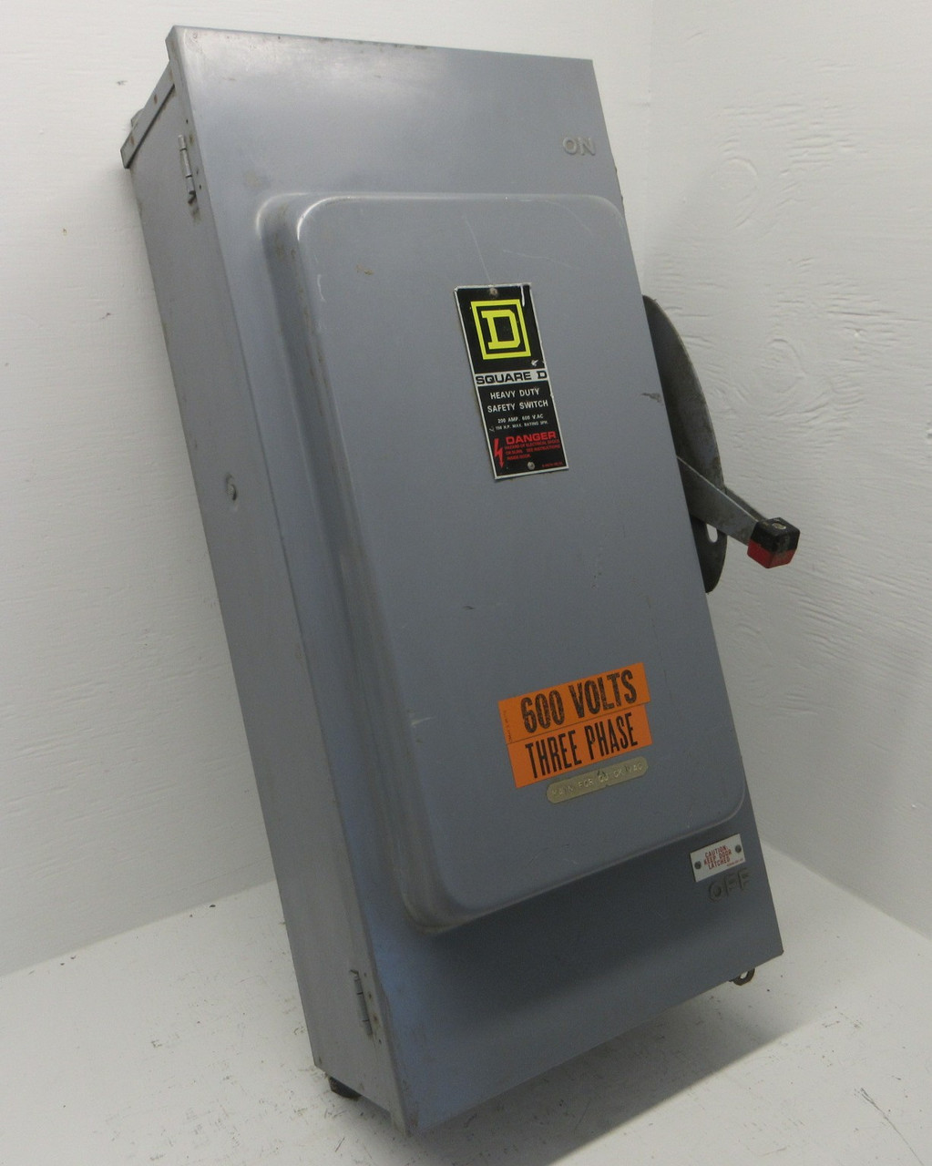 Square D H364AWK 200A 600V Fusible Safety Switch Disconnect 200 Amp 3R Ser E1 (AH1409-1)