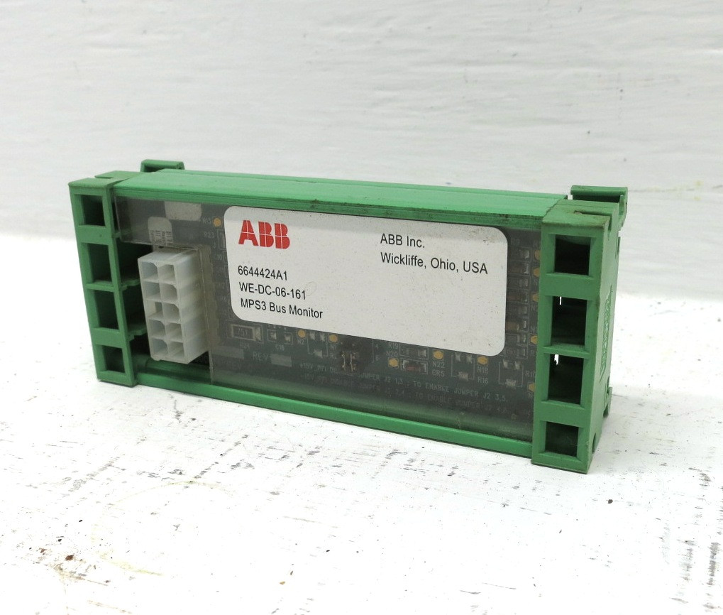 Image of ABB 6644424A1 MPS3 Bus Monitor WE-DC-06-161 Harmony Infi90 6644842 PLC MPS III