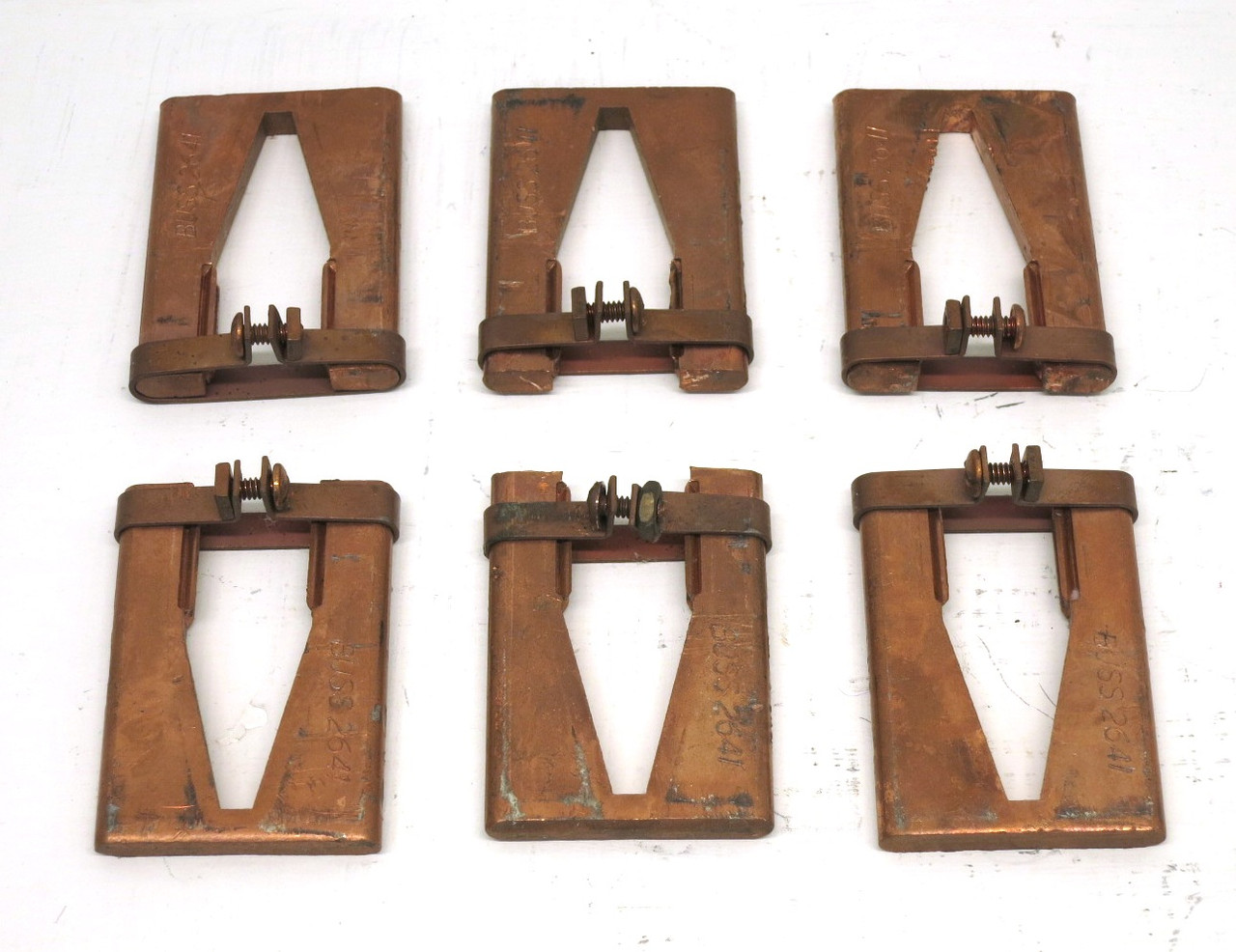 Bussmann 2641 Fuse Reducers 400 Amp to 100 Amp 100A-400A (LOT OF 6) (3 PAIR) (DW8316-1)