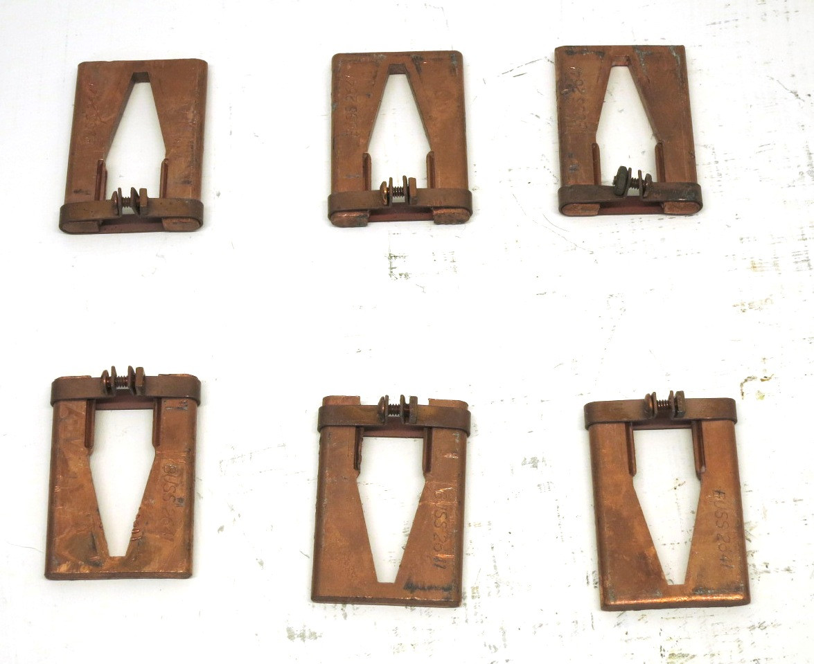 Bussmann 2641 Fuse Reducers 400 Amp to 100 Amp 100A-400A (LOT OF 6) (3 PAIR) (DW8316-1)