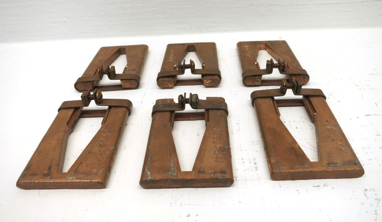 Bussmann 2641 Fuse Reducers 400 Amp to 100 Amp 100A-400A (LOT OF 6) (3 PAIR) (DW8316-1)