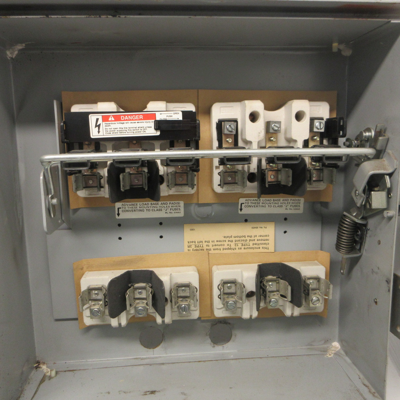 Siemens ITE F652H 60A 480/600V 6 Pole 3R Fusible Safety Switch Disconnect 60 Amp (AH1412-1)