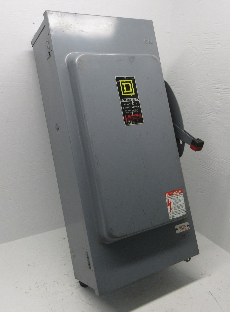 NEW Square D H224AWK 200A 240V 2P Non-Fusible Disconnect Switch 200 Amp 3R NNB (AH1414-1)