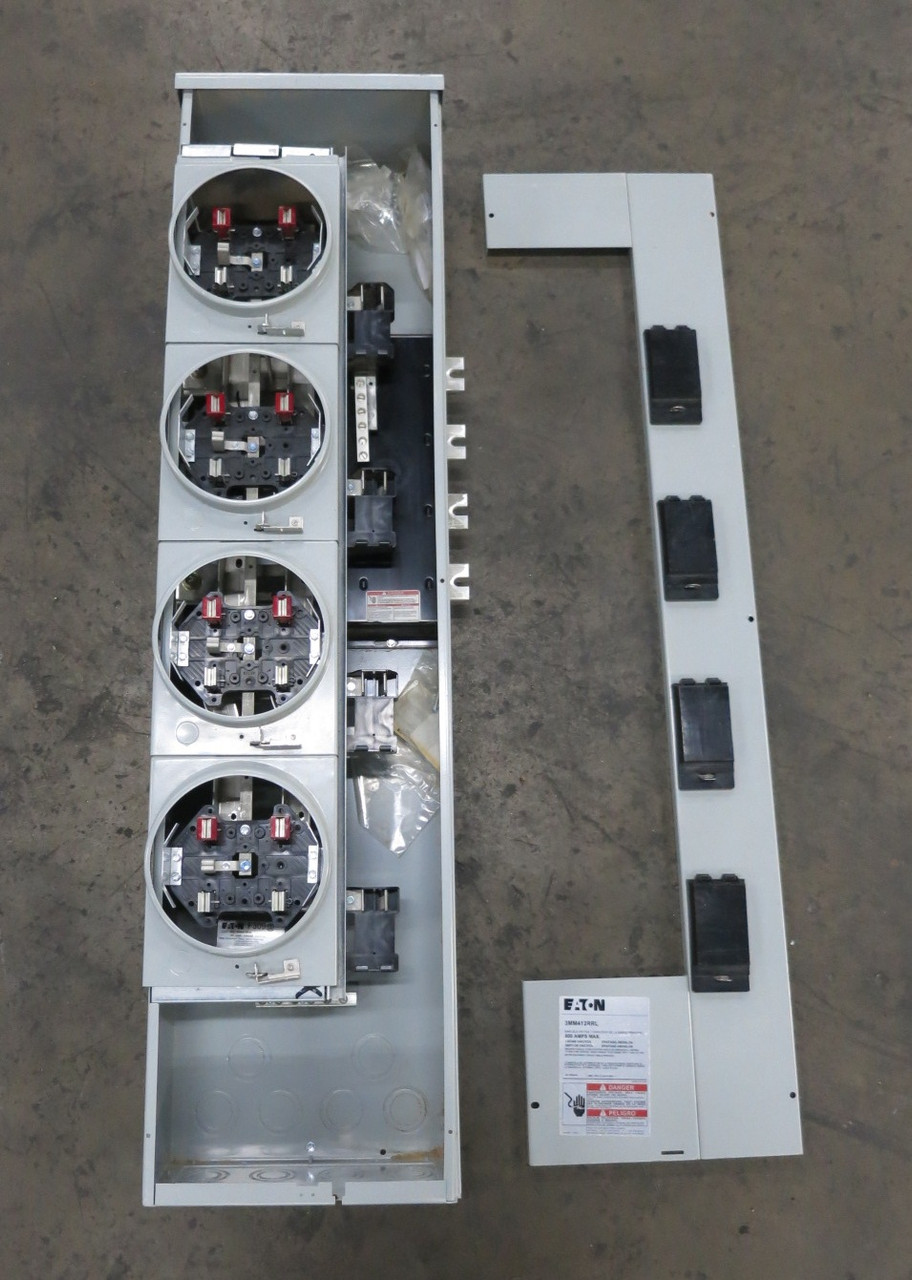 Eaton 3MM412RRL 800A/125A 208Y/120 Modular Metering Meter Stack 4W 4 Socket (DW8318-1)