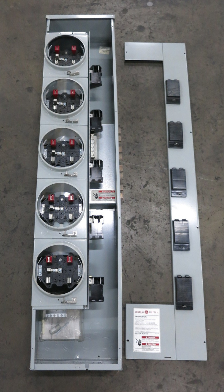 GE TMPR12512R 1200A/125A 208Y/120 Modular Metering Meter Mod Stack 4W 5 Socket (DW8317-1)