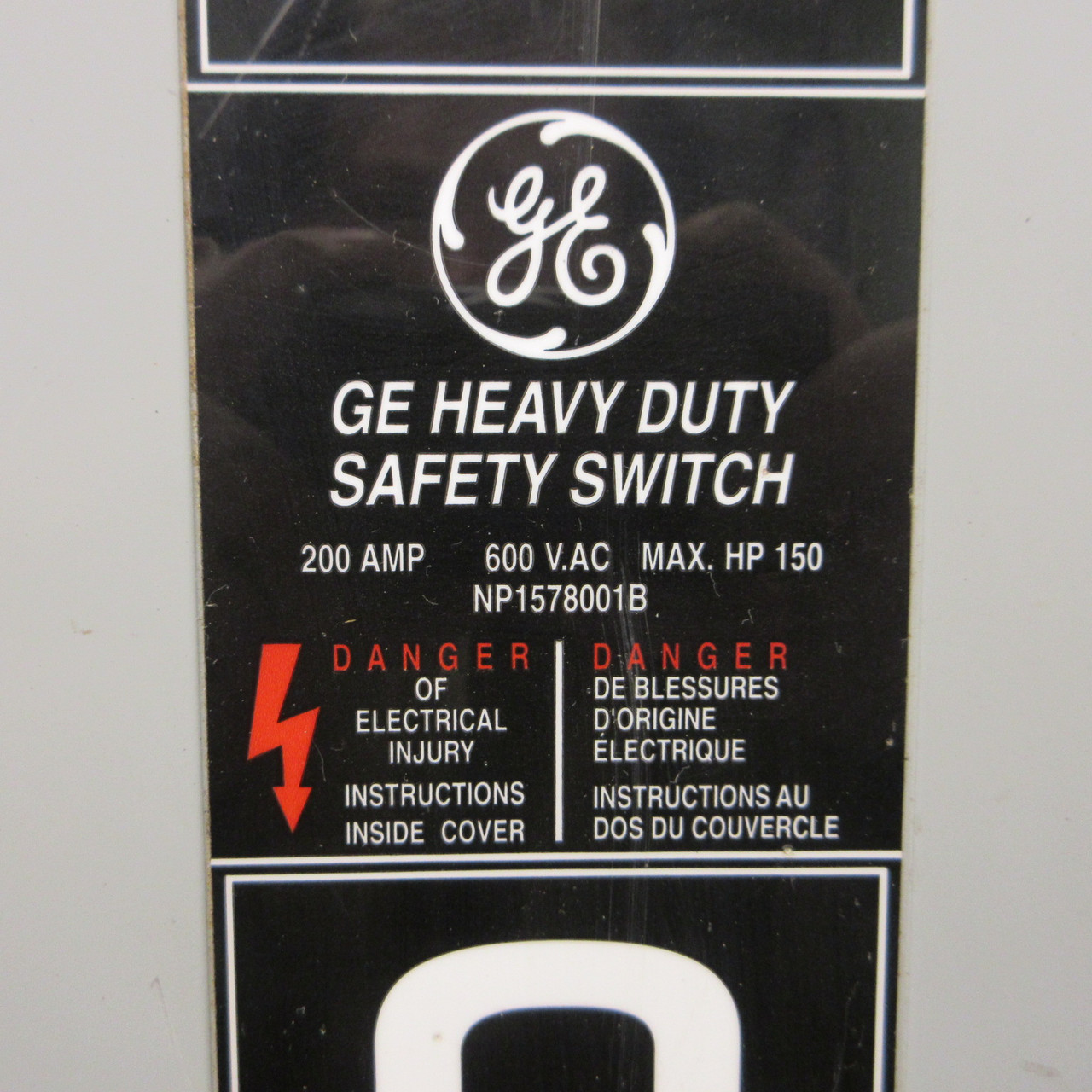 GE TH3364 200 Amp 600V Fusible Safety Switch Disconnect 200A 3W Mod 10 w/ Fuses (AH1418-1)