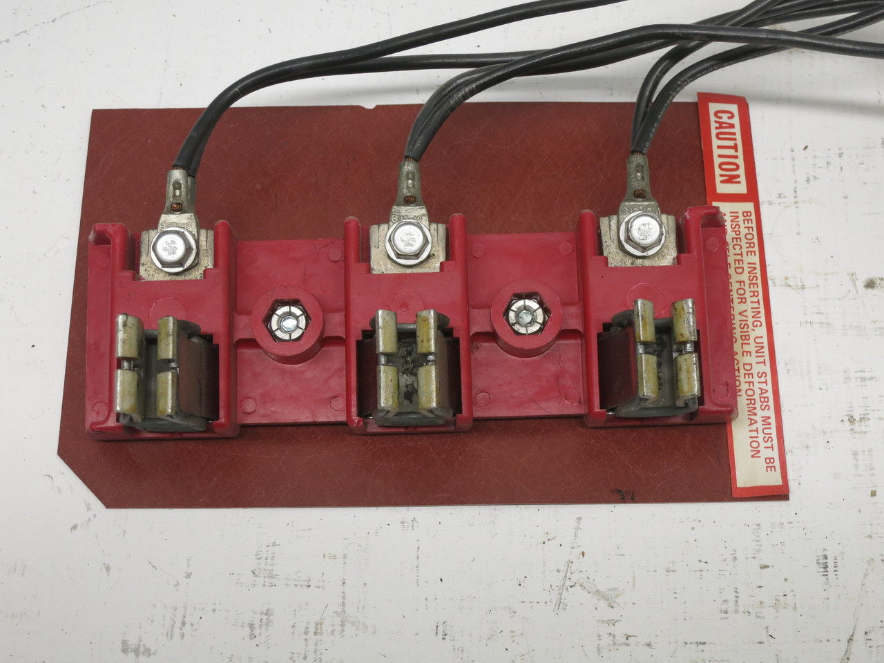 Telemecanique 5600 Dual 30A MCC Bucket Stab Assembly Stabs Assy Gould 30 Amp (DW8327-1)