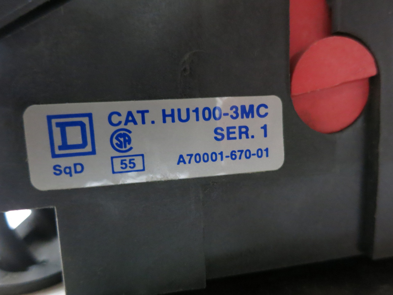 Square D Model 4 60A Fusible Feeder 12" MCC Bucket 60 Amp Fused Mod 4 Unit 8998 (DW8328-1)